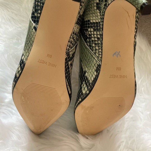 Nine West snakeskin print heel boot - Picture 4 of 7